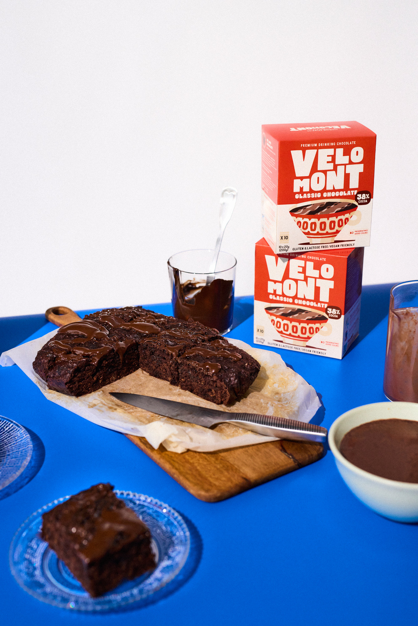Pumpkin & banana Choco brownies με Velomont